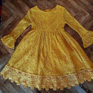 Girls Size 5 Fall Lace Dress